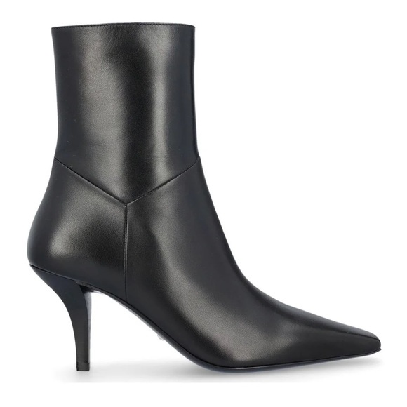 Gucci Side Zipped Pointed Toe Ankle Boots Sz 5 - Picture 4 of 4